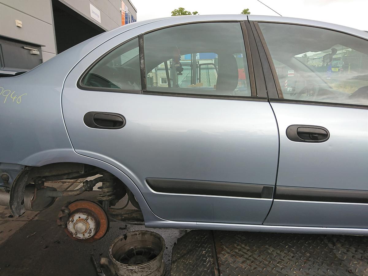 Nissan Almera Limo SFH orig Tür hinten rechts B22 Perlblau met Bj 04