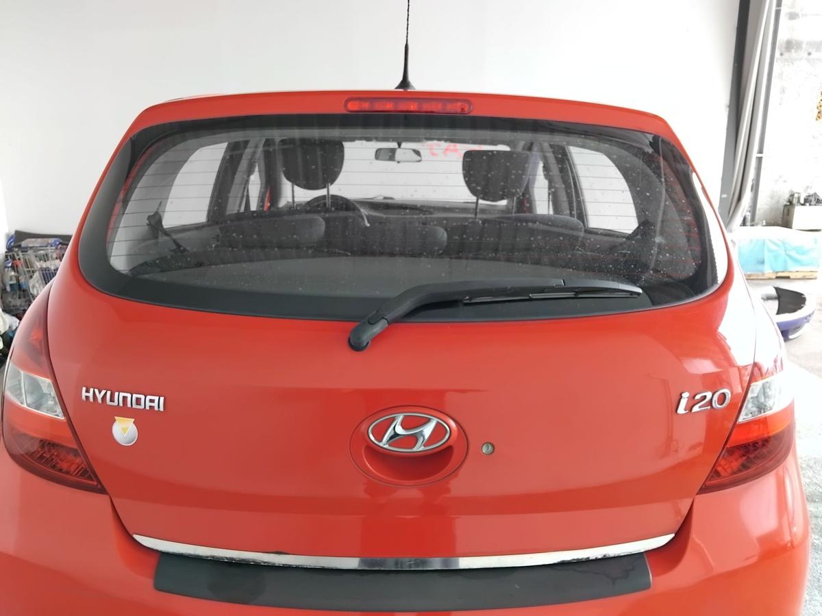 Hyundai i20 PB Heckklappe BH Electric Red mit Heckscheibe BJ2009