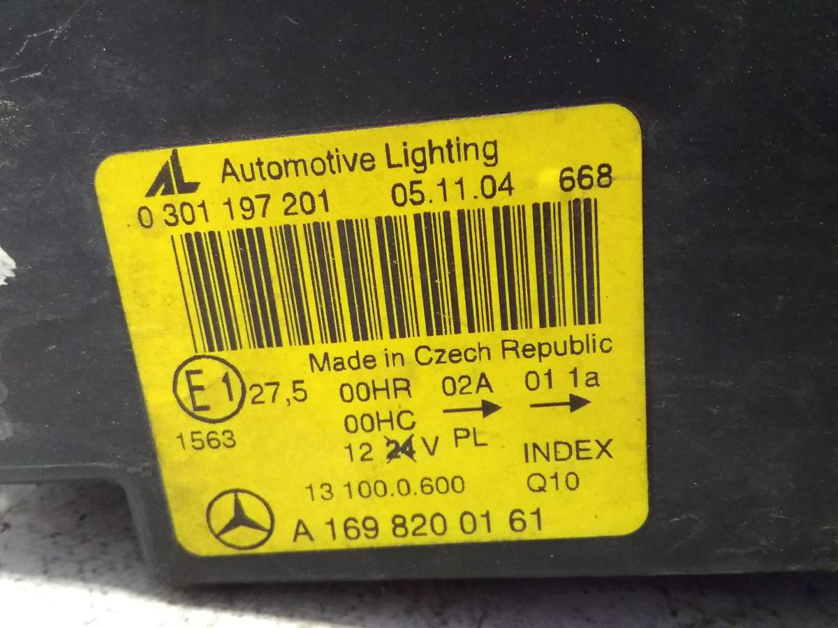 Mercedes A-Klasse W169 original Scheinwerfer links AL Halogen mit LWR BJ2004