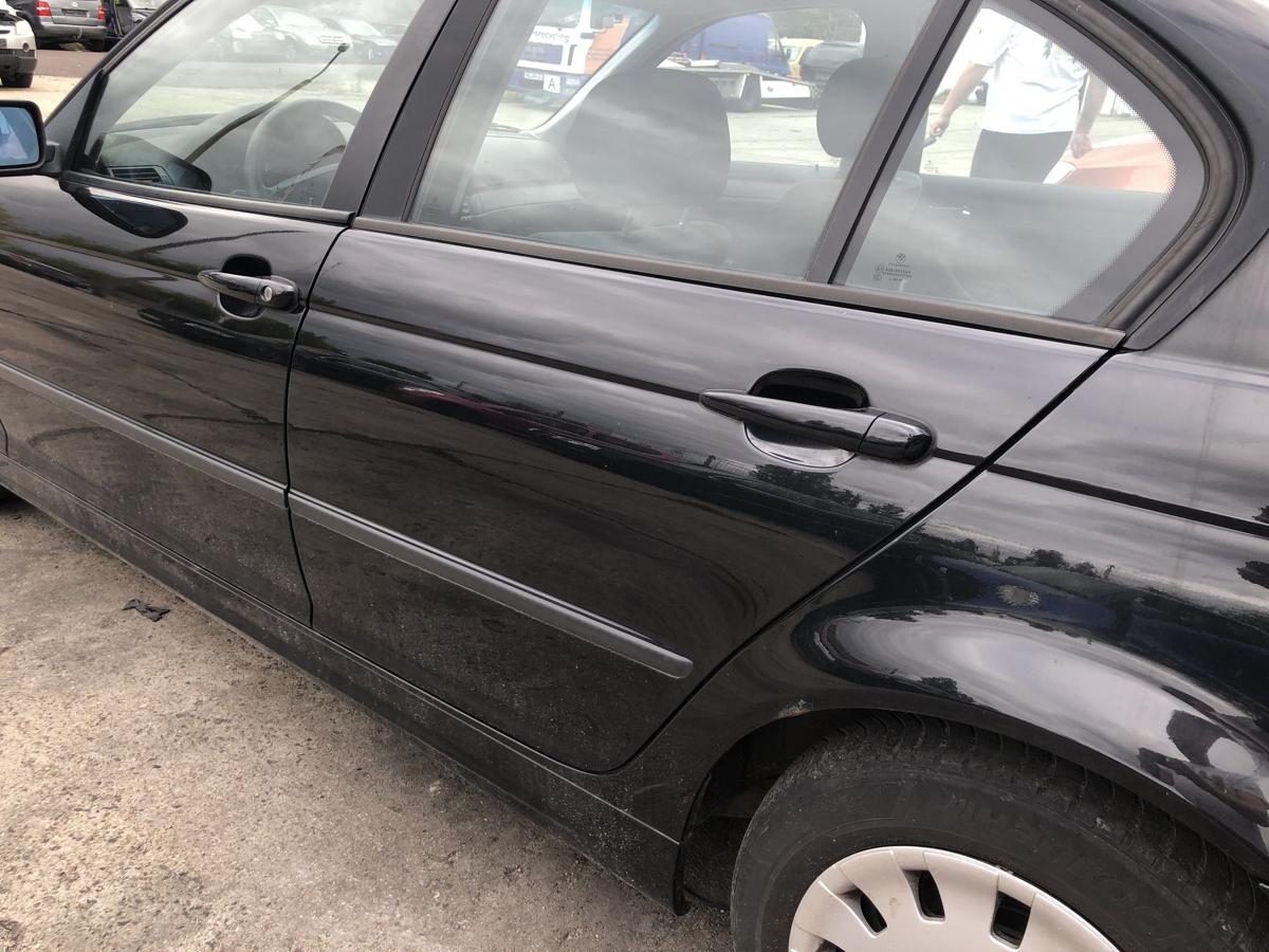 BMW 3er E46 Facelift T&uuml;r hinten links Fondt&uuml;r im Rohbau Limo 475/9 Black Saphir