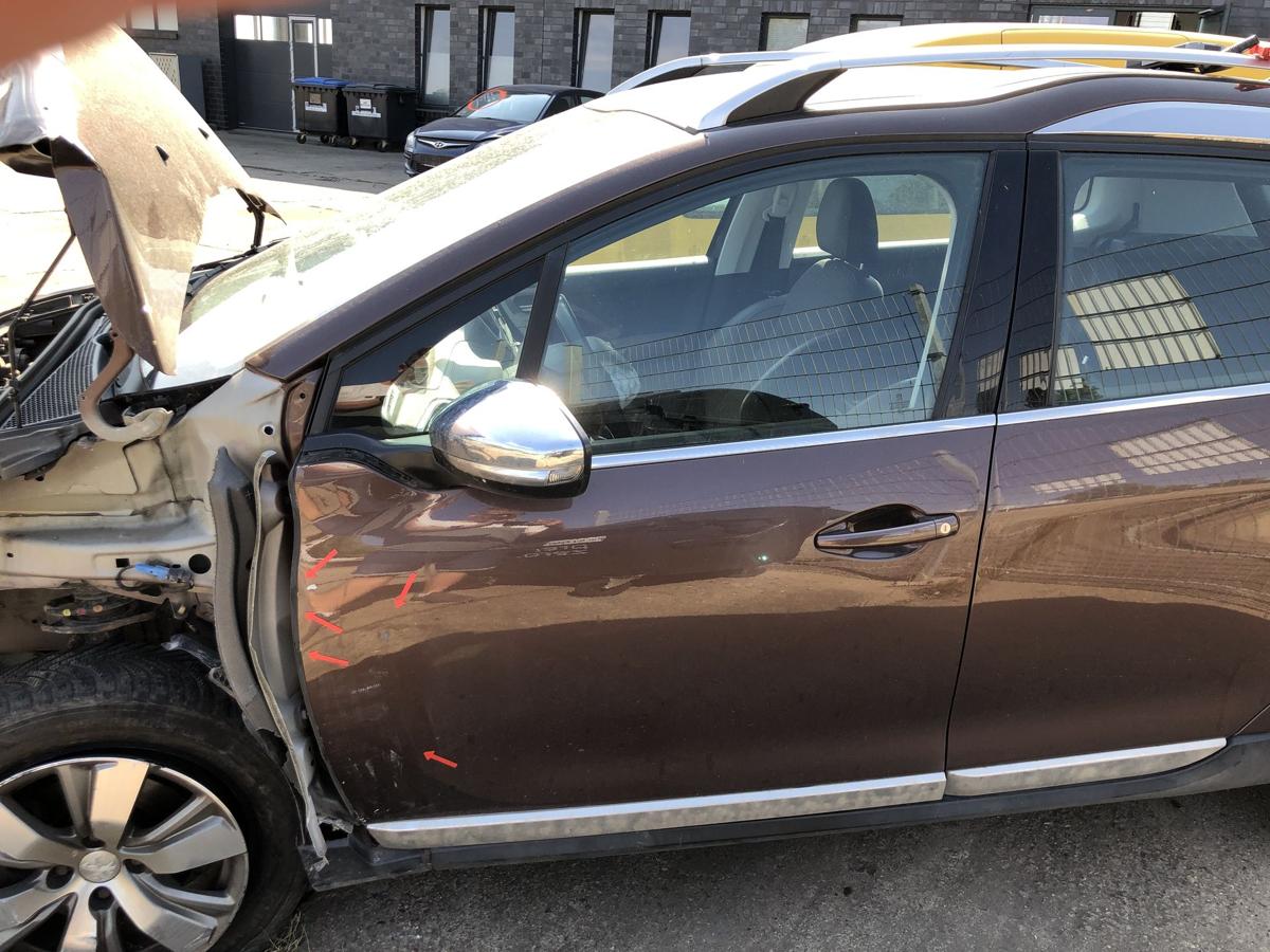 Peugeot 2008 I CU Tür vorn links Fahrertür im Rohbau ETV Braun Makaha Schaden