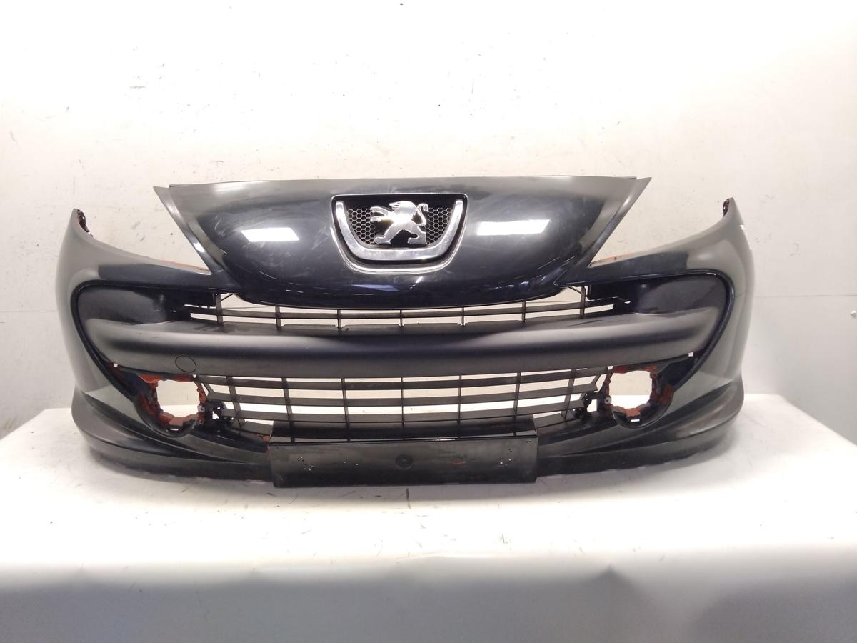 Peugeot 207 original Sto&szlig;f&auml;nger Sto&szlig;stange vorn EXL Nachtschwarz lackiert BJ2006