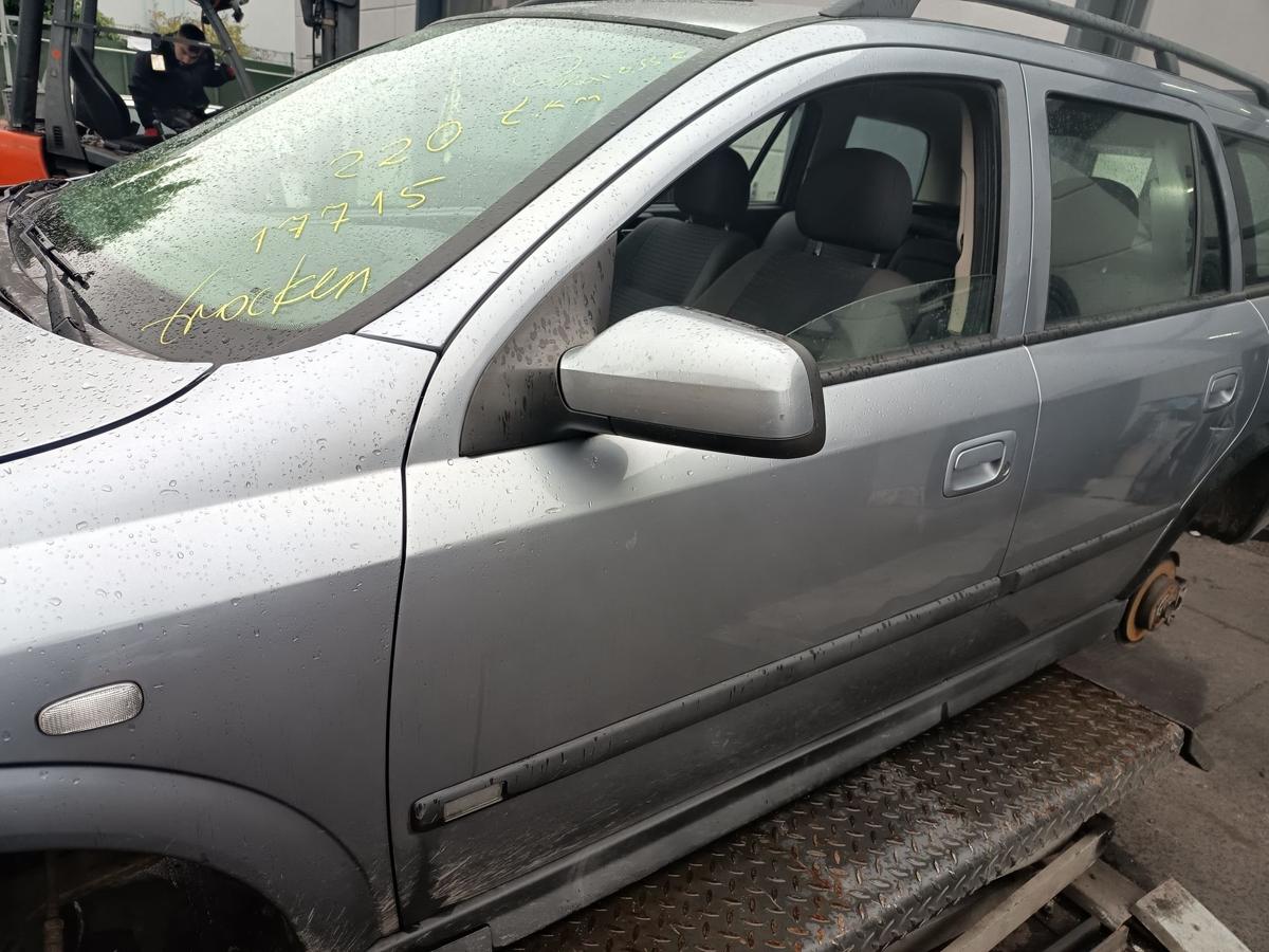 Opel Astra G Caravan Bj 2003 Facelift original Tür vorn links Z163 Lichtsilber