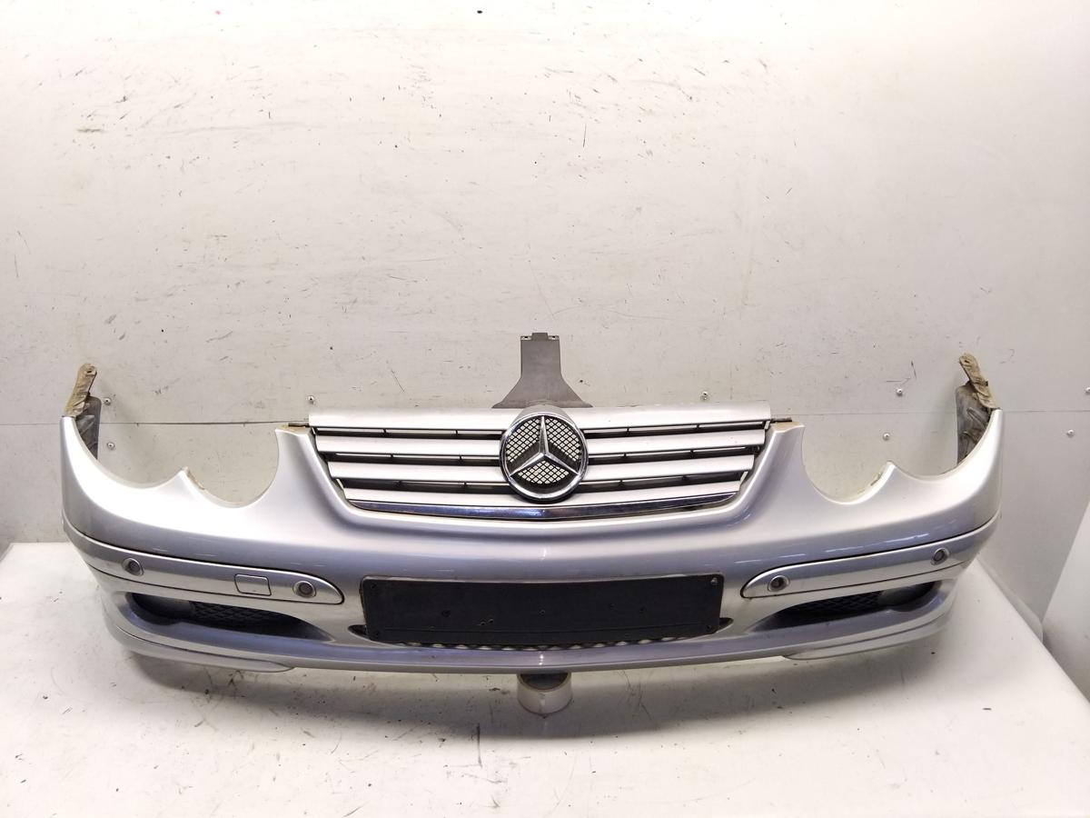 Mercedes Benz C203 Sportcoupe original Sto&szlig;f&auml;nger Sto&szlig;stange vorn PDC BJ2003 744 brillantsilber