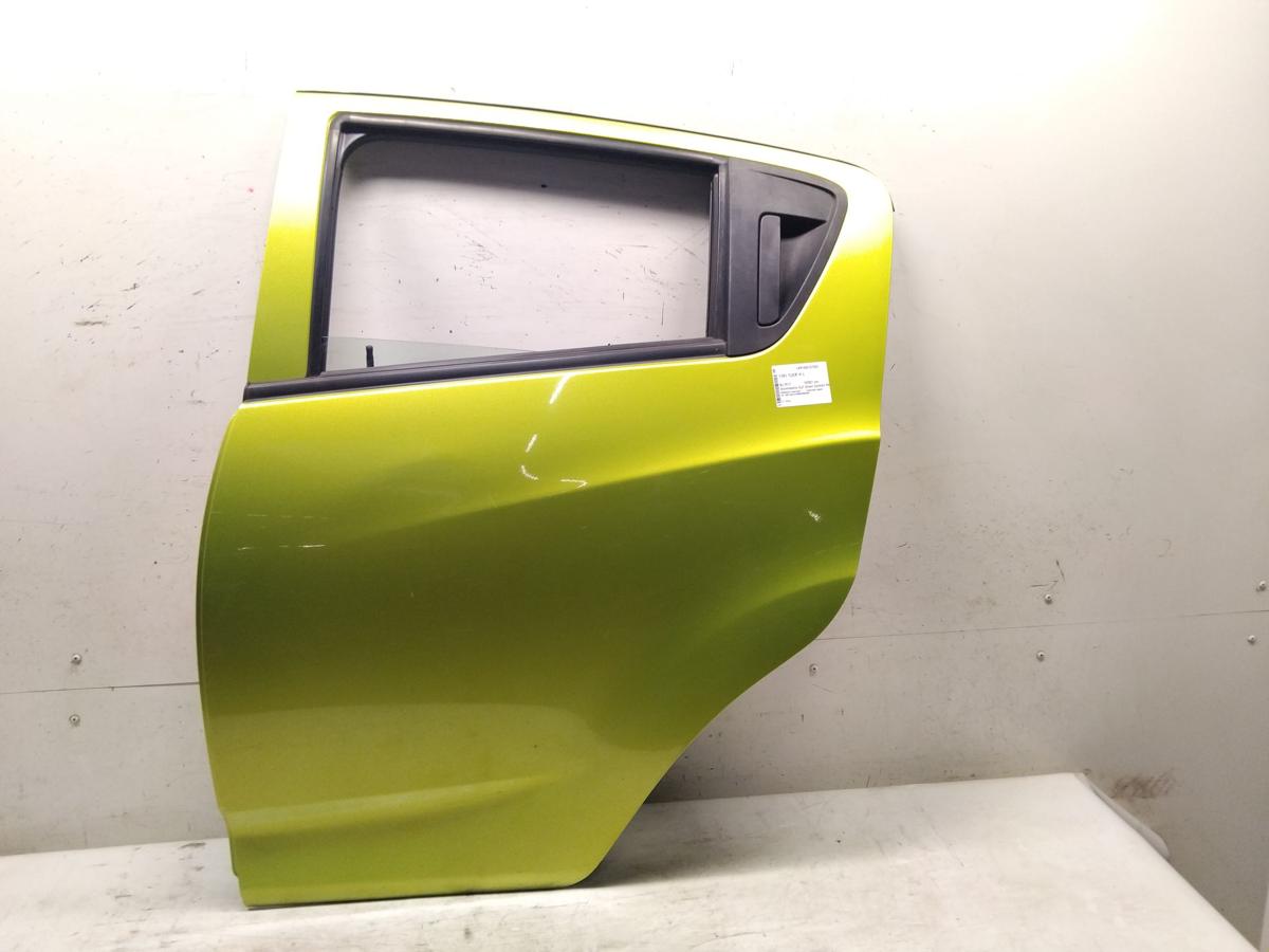 Chevrolet Spark M300 original T&uuml;r hinten links Gr&uuml;nmetallic GJT BJ2012