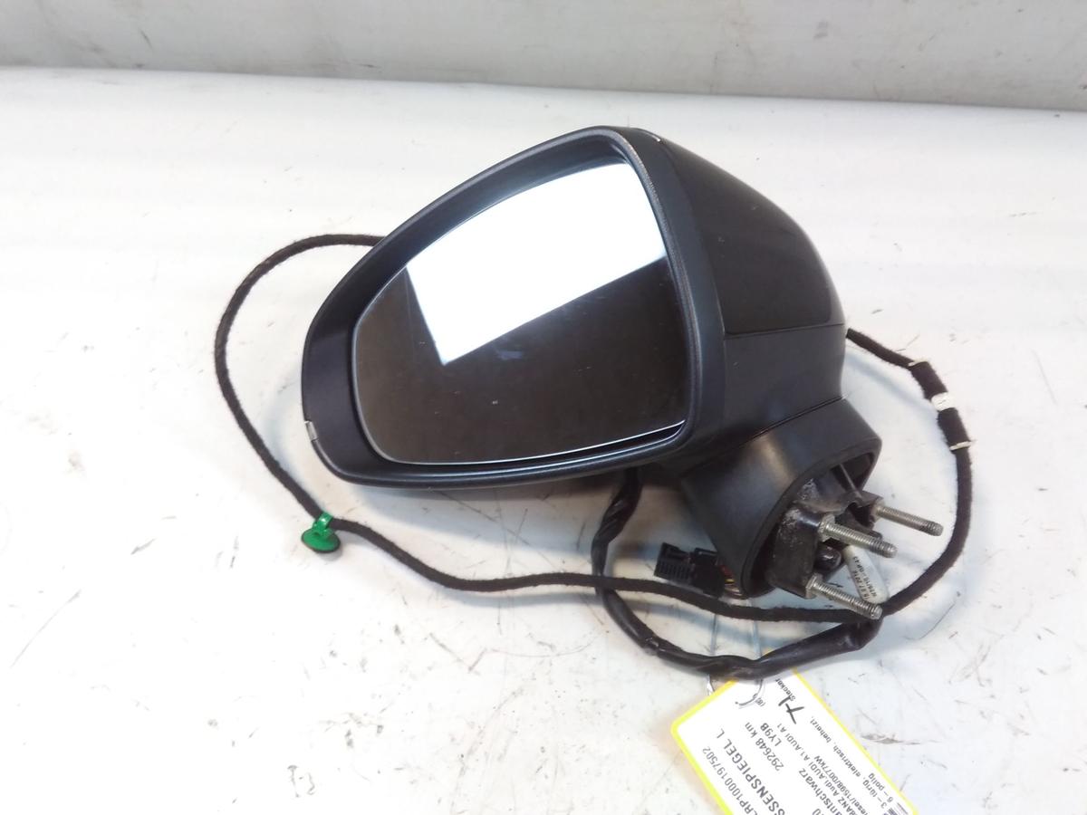 Audi A1 8X orig.Au&szlig;enspiegel links elektrisch&beheizt 6pol BJ2010 LY9B brillantschwarz