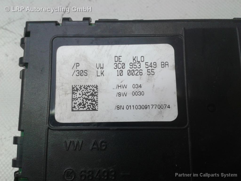 VW Passat 3C Bj.2009 original Elektronikmodul Kombischalter 3C0953549BA