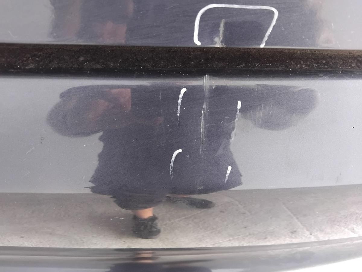 Mitsubishi Grandis orig. Stoßstange Stossfänger hinten T65 deepblue perl. BJ2004