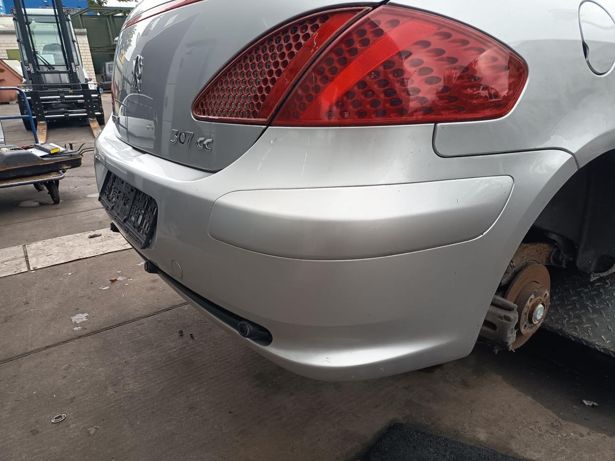 Peugeot 307CC Cabrio orig Stoßstange hinten Stoßfänger EZR Silbergrau Bj 2003
