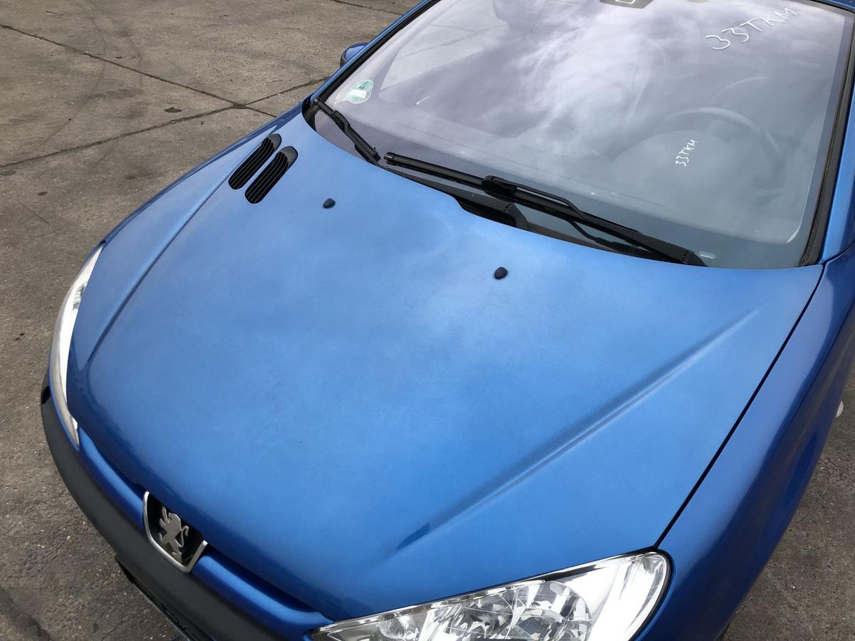 Peugeot 206CC Typ 2D Motorhaube Haube Klappe Deckel vorn KMF Poseidon Blau Met