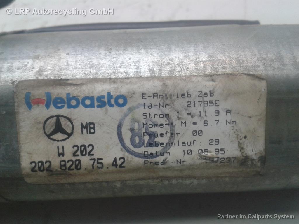 Mercedes W202 C180 original Schiebedachmotor 2028207542 BJ1995