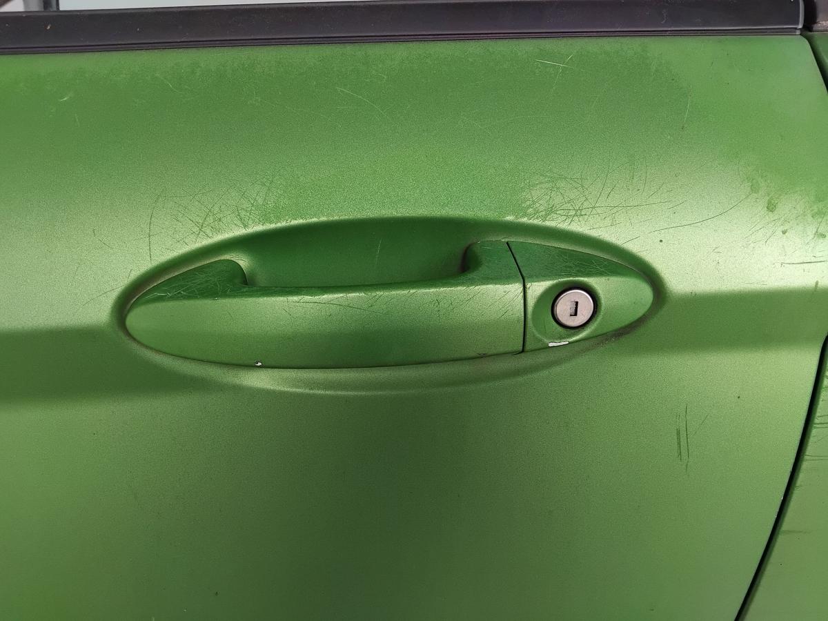 Ford Fiesta JA8 T&uuml;r vorn links Fahrert&uuml;r 3t&uuml;rig frostwei&szlig;-gr&uuml;n foliert BJ2016