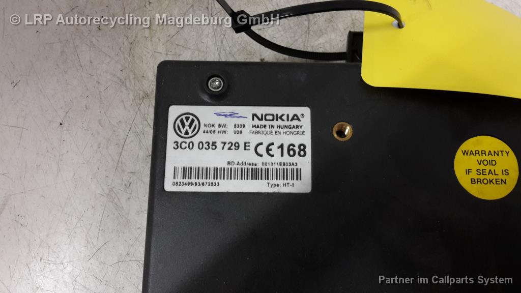 VW Passat 3C Bj.07 Interface Telefon 3C0035729E NOKIA