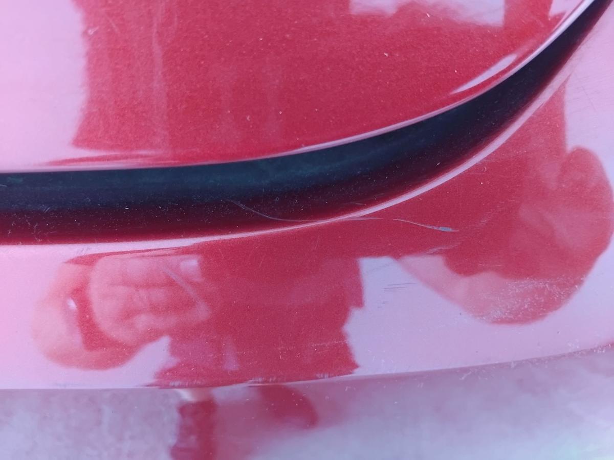 Ford Fiesta JA8 original Stossf&auml;nger Sto&szlig;stange hinten PDC tangorot BJ2010