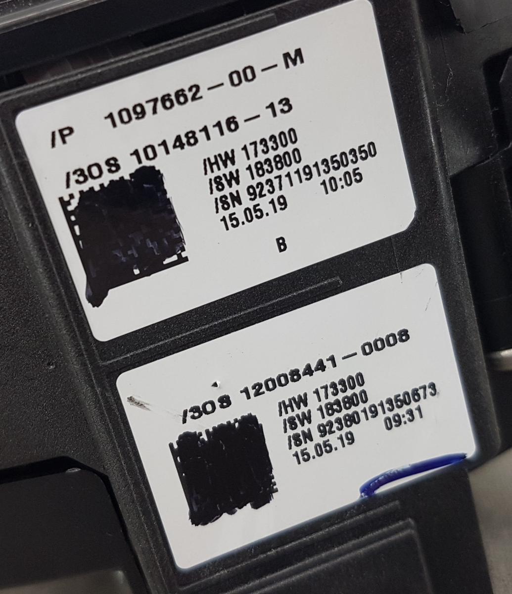 Tesla Model 3 Kombischalter Lenkstockschalter Bj2019 1097662-00-M 12008441-0008