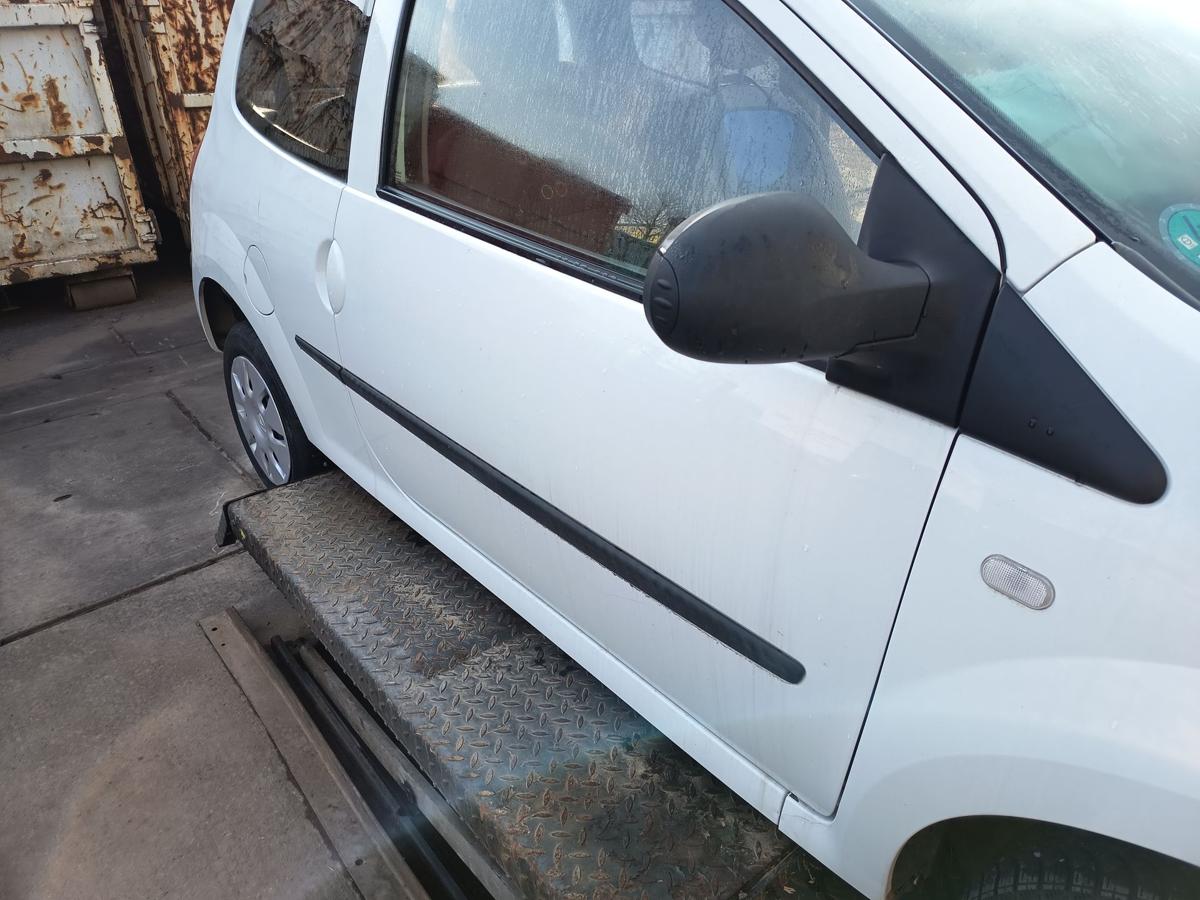 Renault Twingo II original T&uuml;r rechts Beifahrer 369 Arktiswei&szlig; Bj 2009