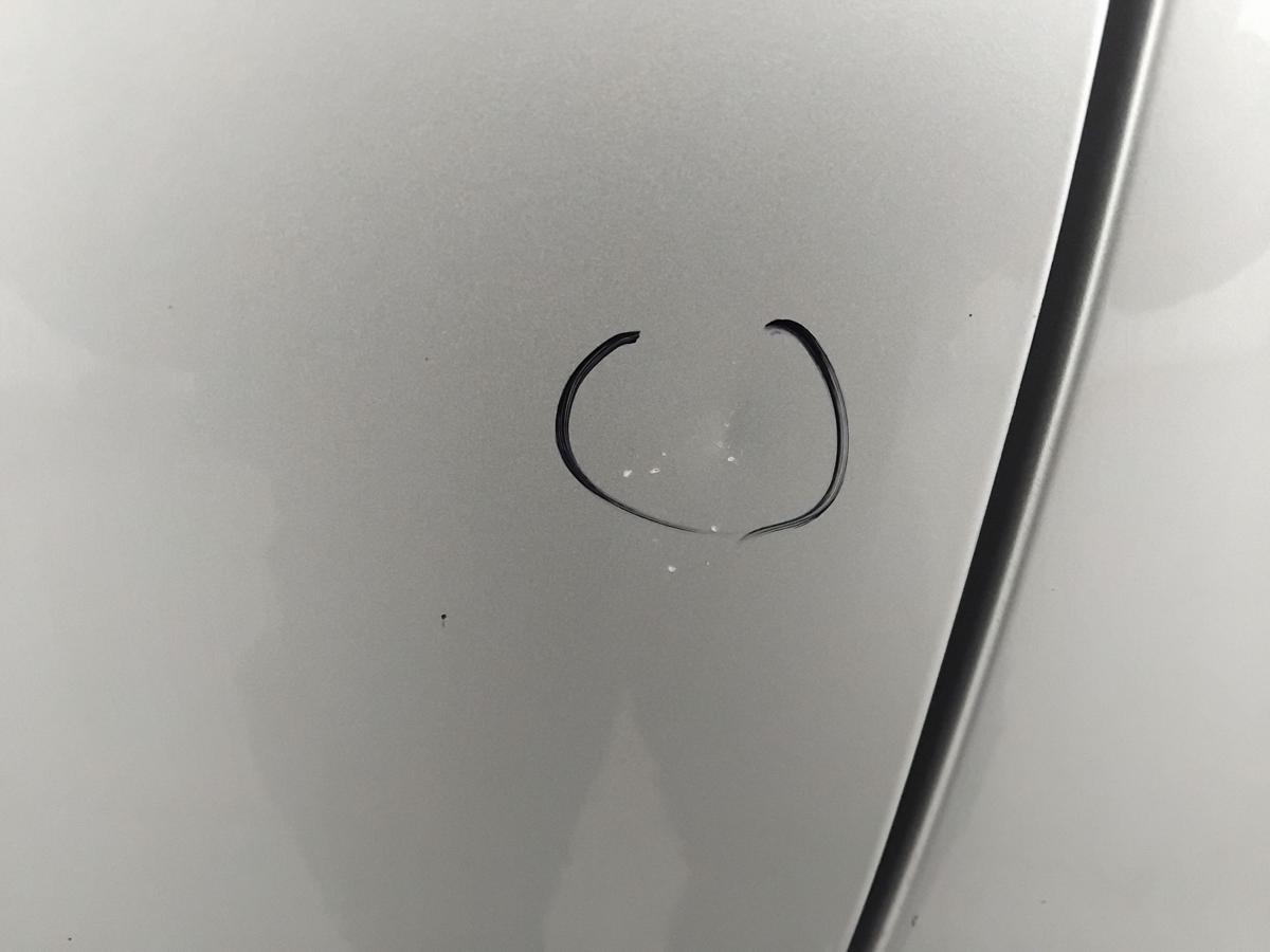 VW Fox 5Z T&uuml;r links Fahrert&uuml;r LA7W reflexsilbermetallic BJ2006