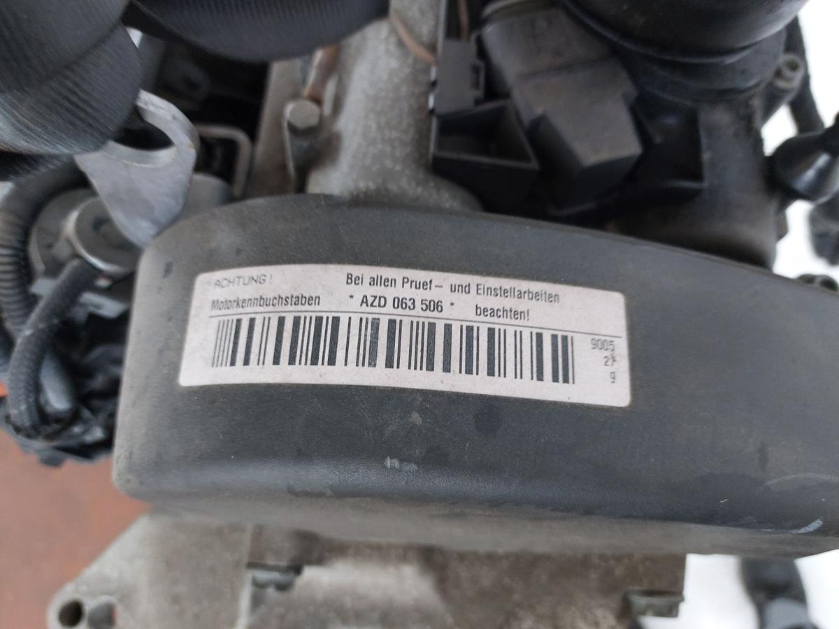 VW Golf 4 IV 1J Motor Engine 1,6 77kw AZD 184tkm 5 Gang Benzinmotor