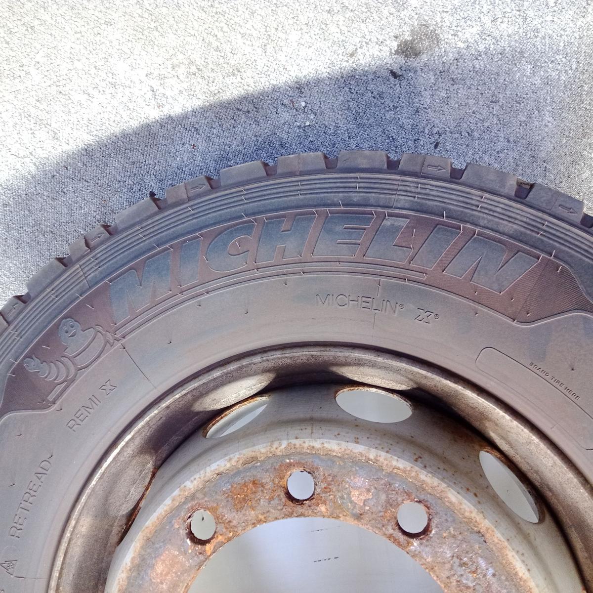 4 Komplettr&auml;der Reifen Antriebsachse 315/70R22.5 Michelin X Multi HD M&S aus 2023