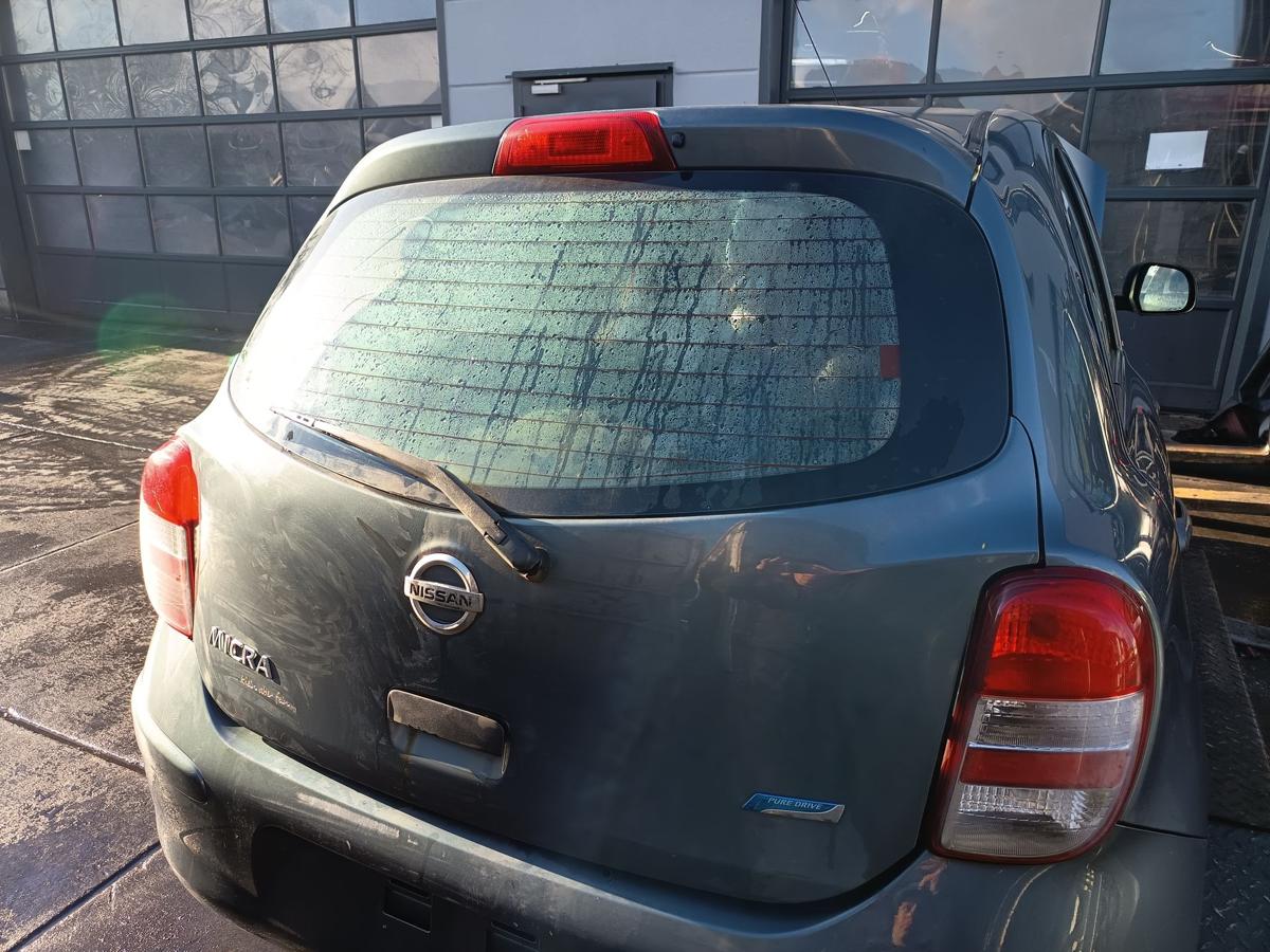 Nissan Micra K13 orig Heckklappe mit Scheibe Kofferraum FAA Green bis Bj 2013