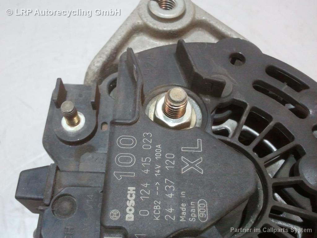 Opel Corsa C BJ2002 original Lichtmaschine Generator 100A 0124415023 BOSCH