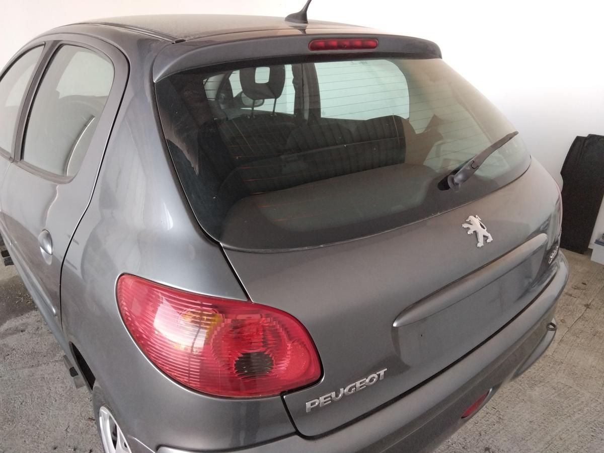 Peugeot 206 Heckklappe thoriumgrau KTH mit Scheibe Facelift BJ2008 Fließheck