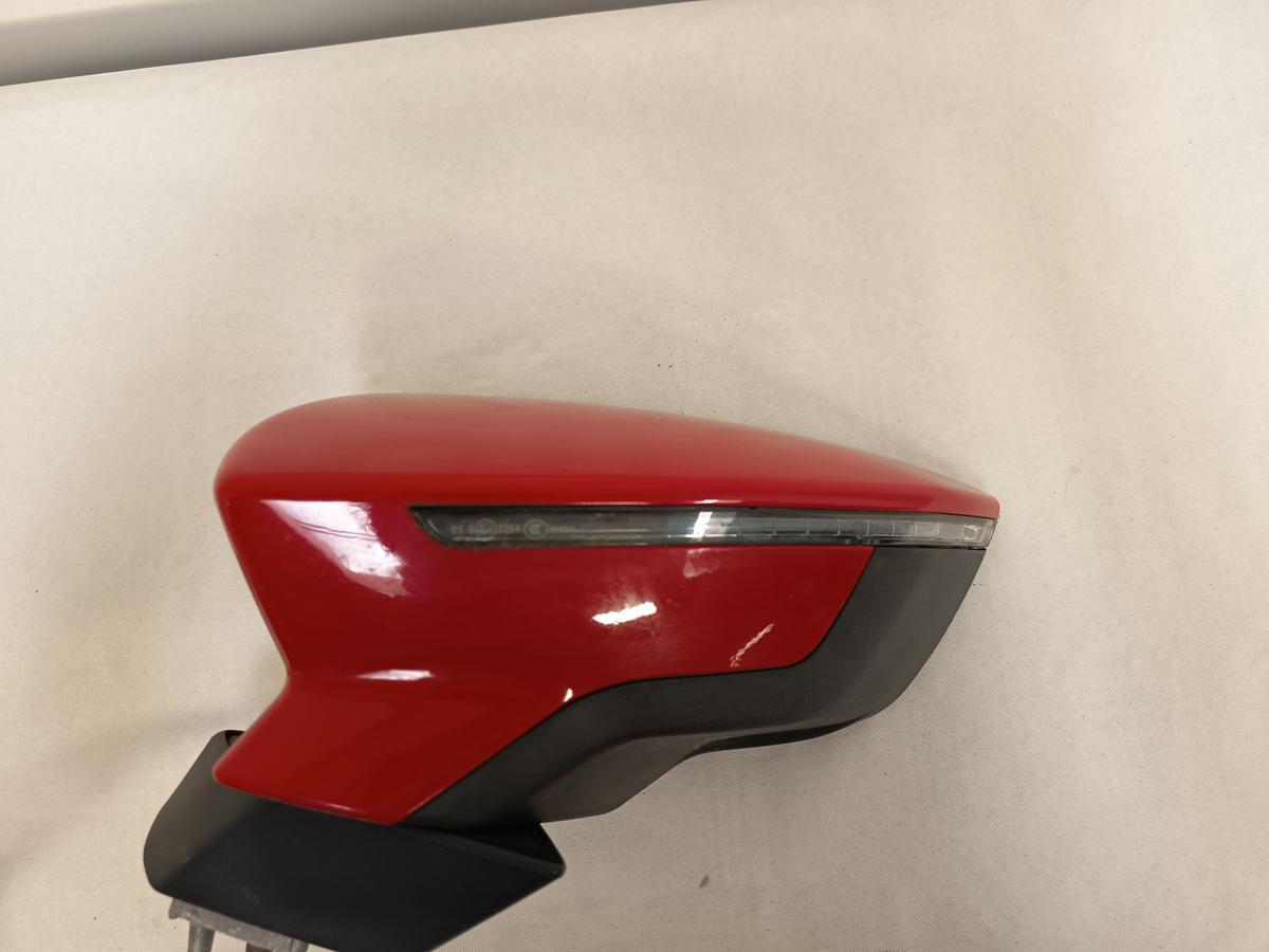 Seat Leon ST 5F orig Außenspiegel links Beheizt/einklappbar LS3H-Rot Bj 2015