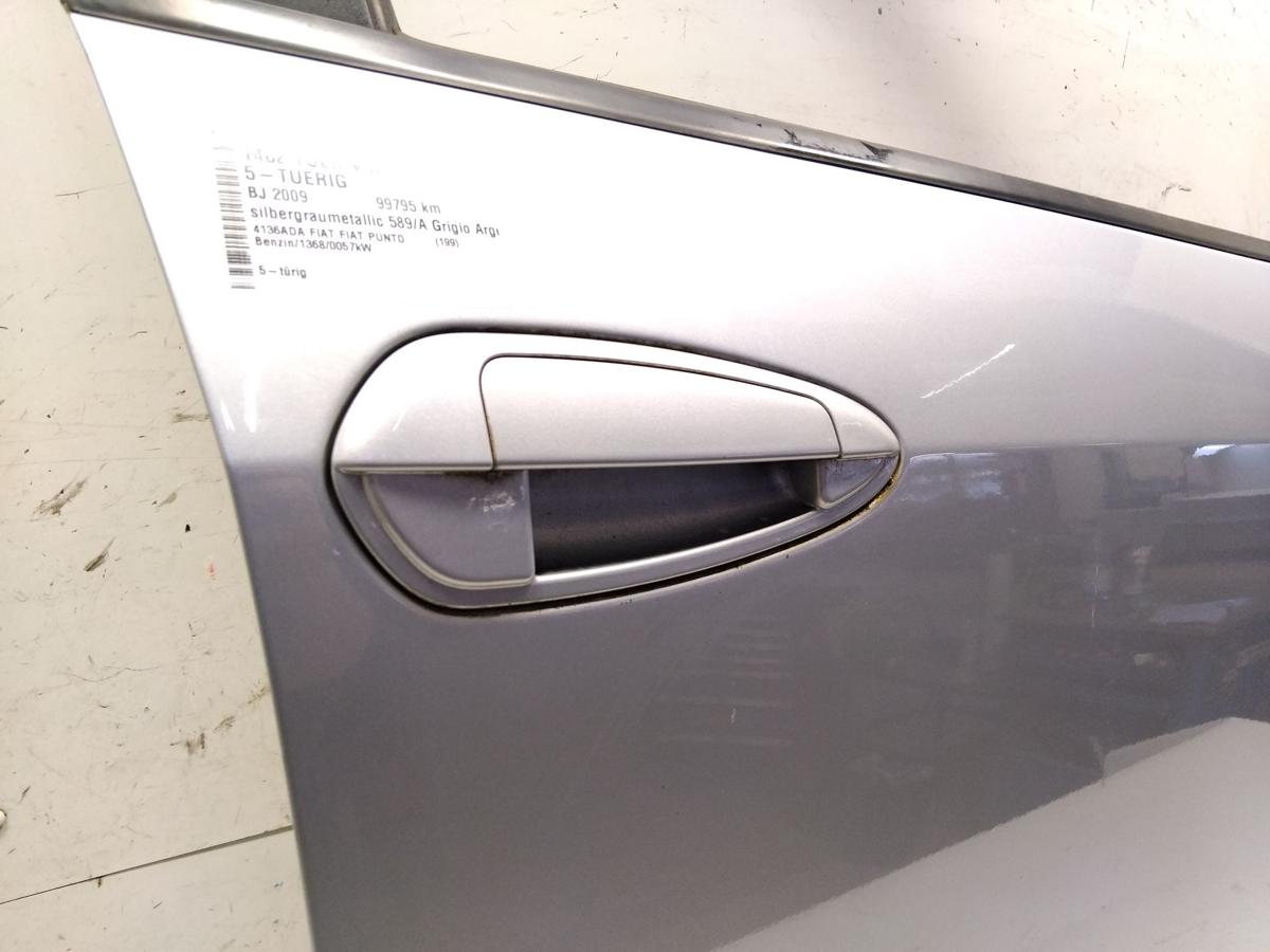 Fiat Grande Punto 199 T&uuml;r vorn rechts Beifahrert&uuml;r 5-T&uuml;rer BJ2009 589/A Grigio Argento Vivo Metallic