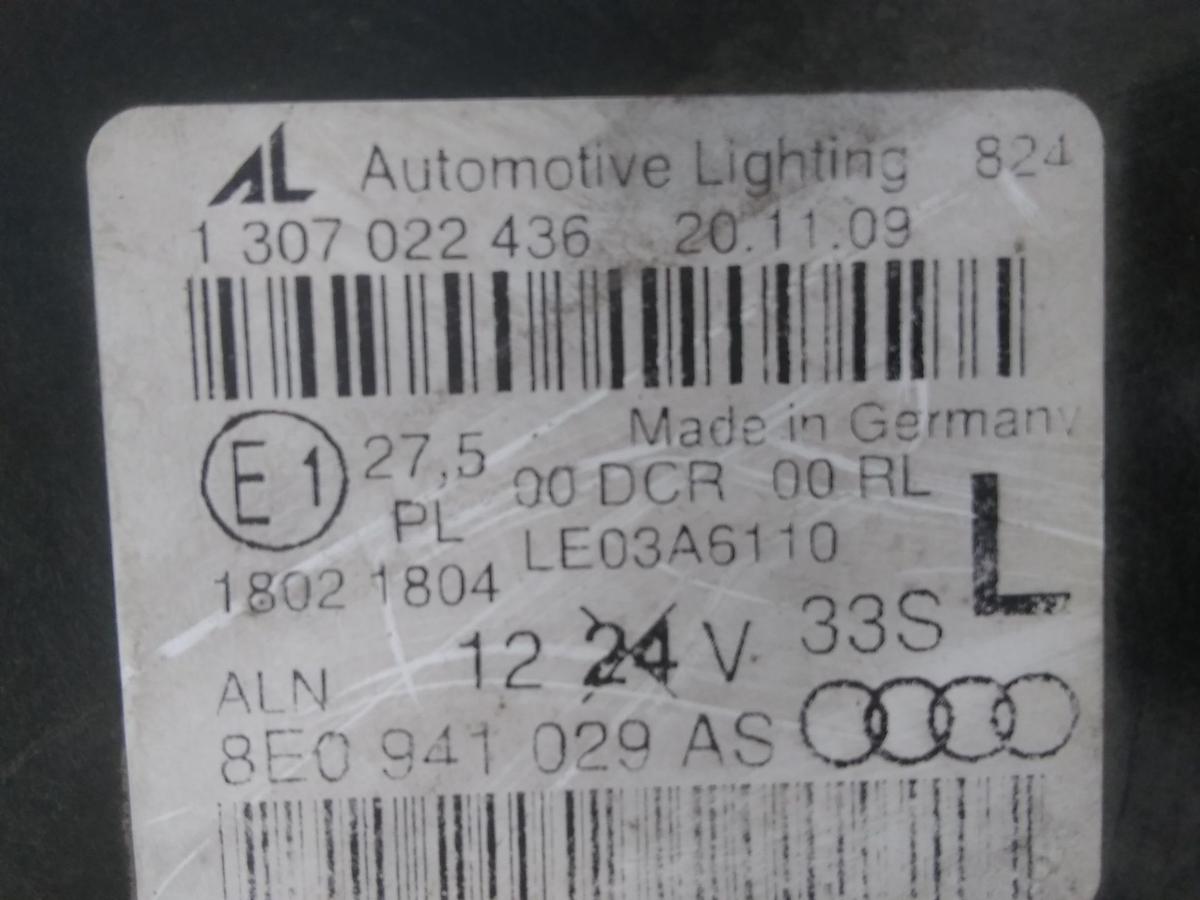 Audi A4 8E B7 original Xenon Scheinwerfer links 8E0941029AS BJ2006