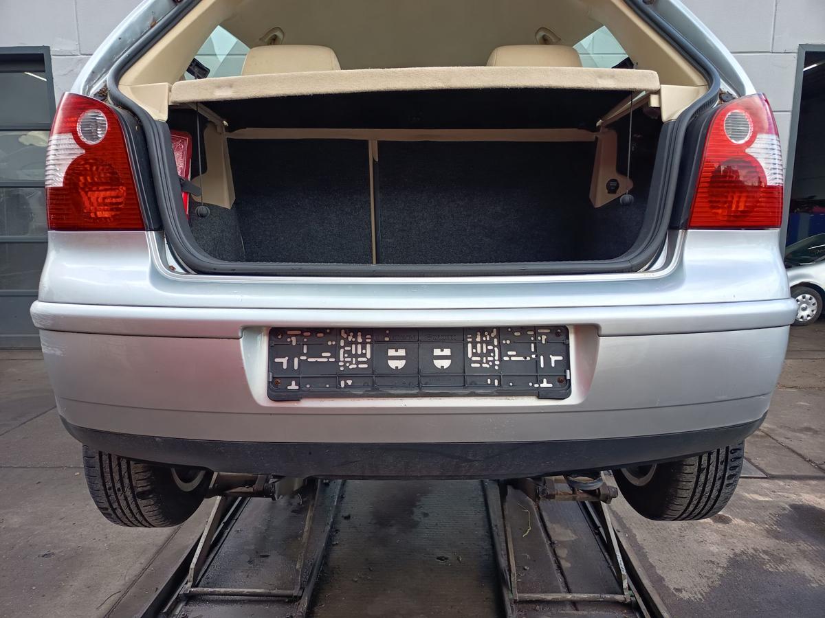VW Polo 9N1 original Sto&szlig;stange F&auml;nger hinten Heck A7W Reflexsilber Bj 2003