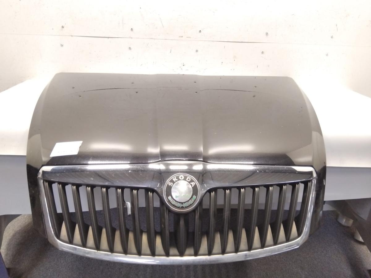 Skoda Octavia 2 1Z original Motorhaube schwarzmetallic LF9R Bj.2010