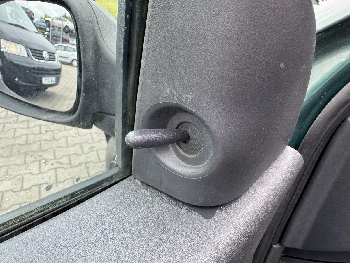Renault Megane 2 original Au&szlig;enspiegel links schwarz unlackiert manuell verstellbar Bj.2004