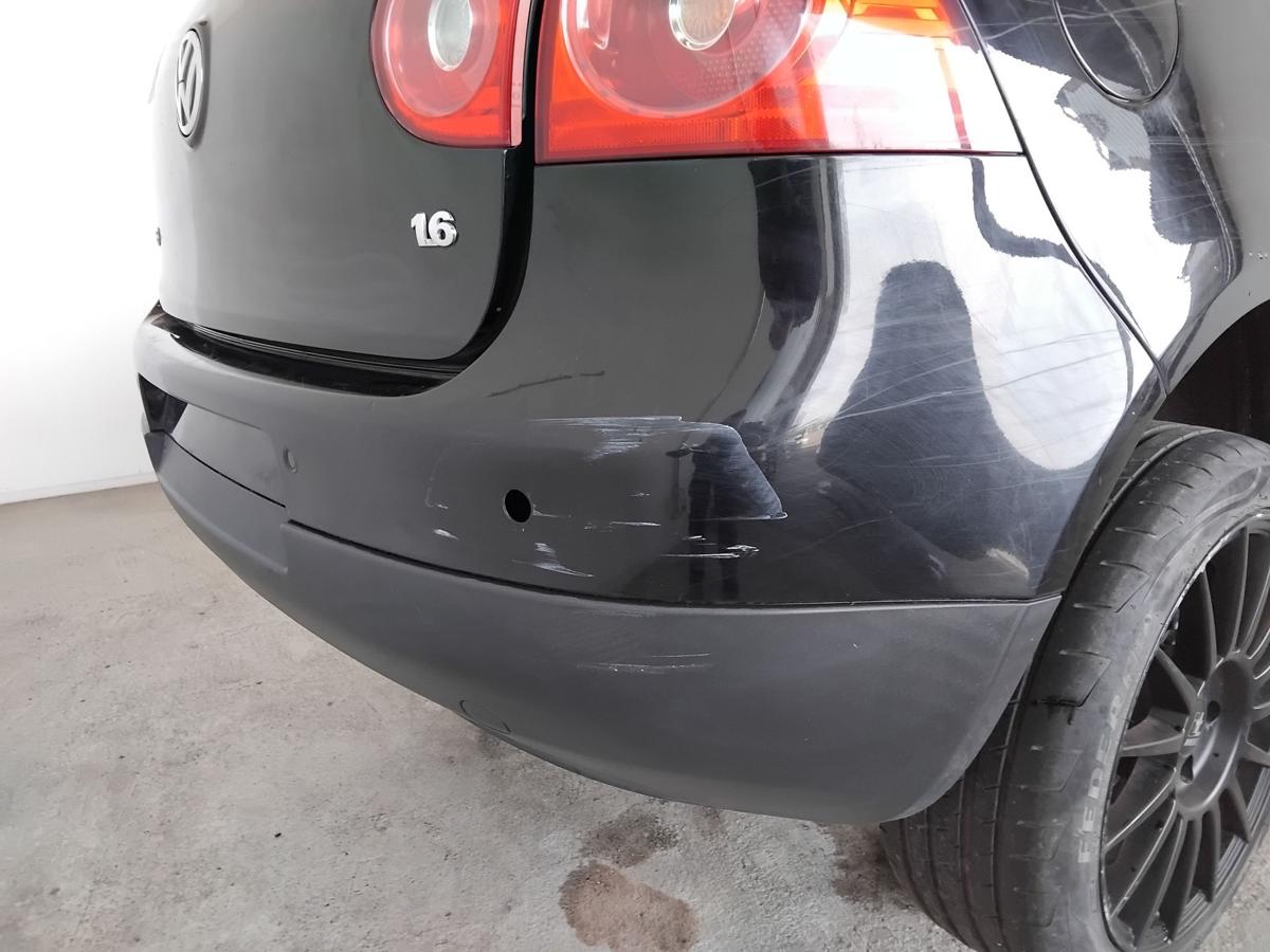 VW Golf 5 1K original Stossf&auml;nger hinten Flie&szlig;heck f&uuml;r PDC BJ2007 L041 brillantschwarz