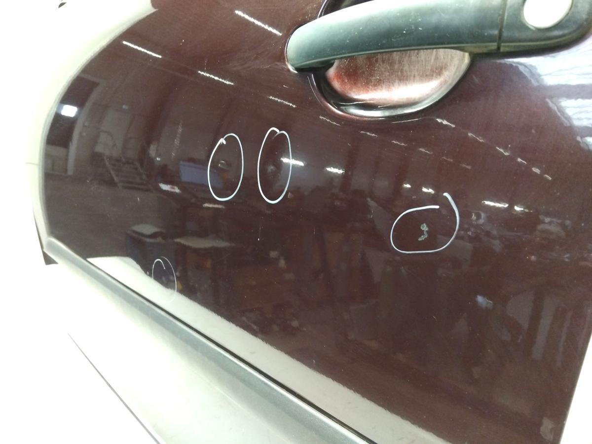 Skoda Fabia 2 5J Facelift T&uuml;r vorn links Fahrert&uuml;r violettmetallic 9893 Bj.2010