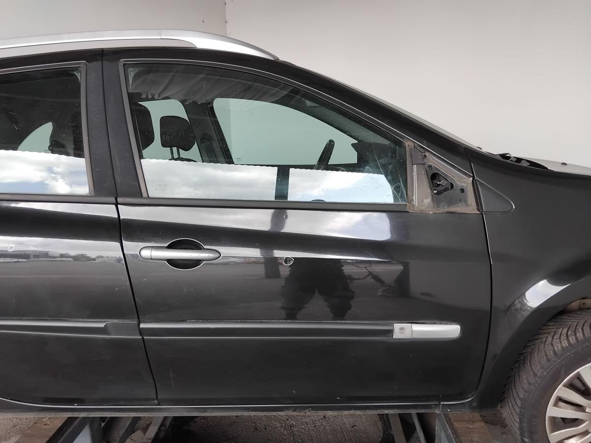 Renault Clio 3 T&uuml;r vorn rechts Beifahrert&uuml;r 5-t&uuml;rig NV676 Perlmuttschwarz BJ2009