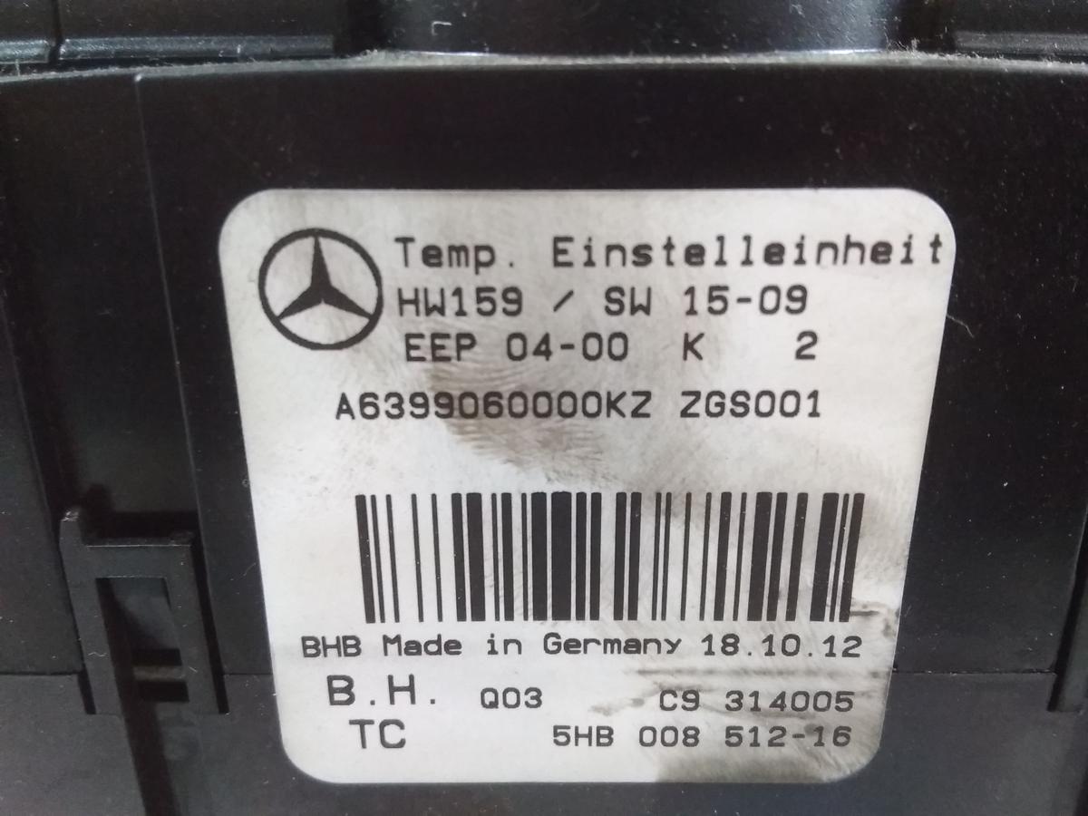 Mercedes Vito W639 original Heizungsregulierung Klimabedienteil Klima BJ2012