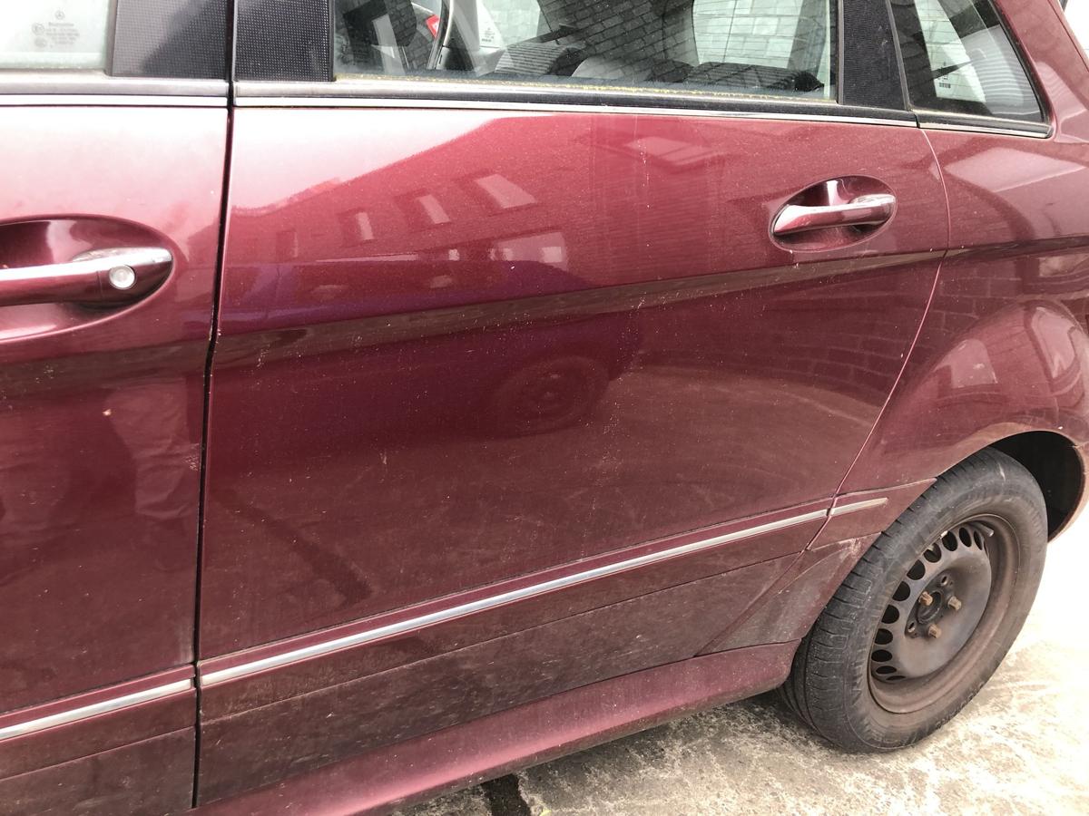 Mercedes B Klasse W245 T&uuml;r hinten links Fondt&uuml;r Anrostungen 597 Saturnrotmet.