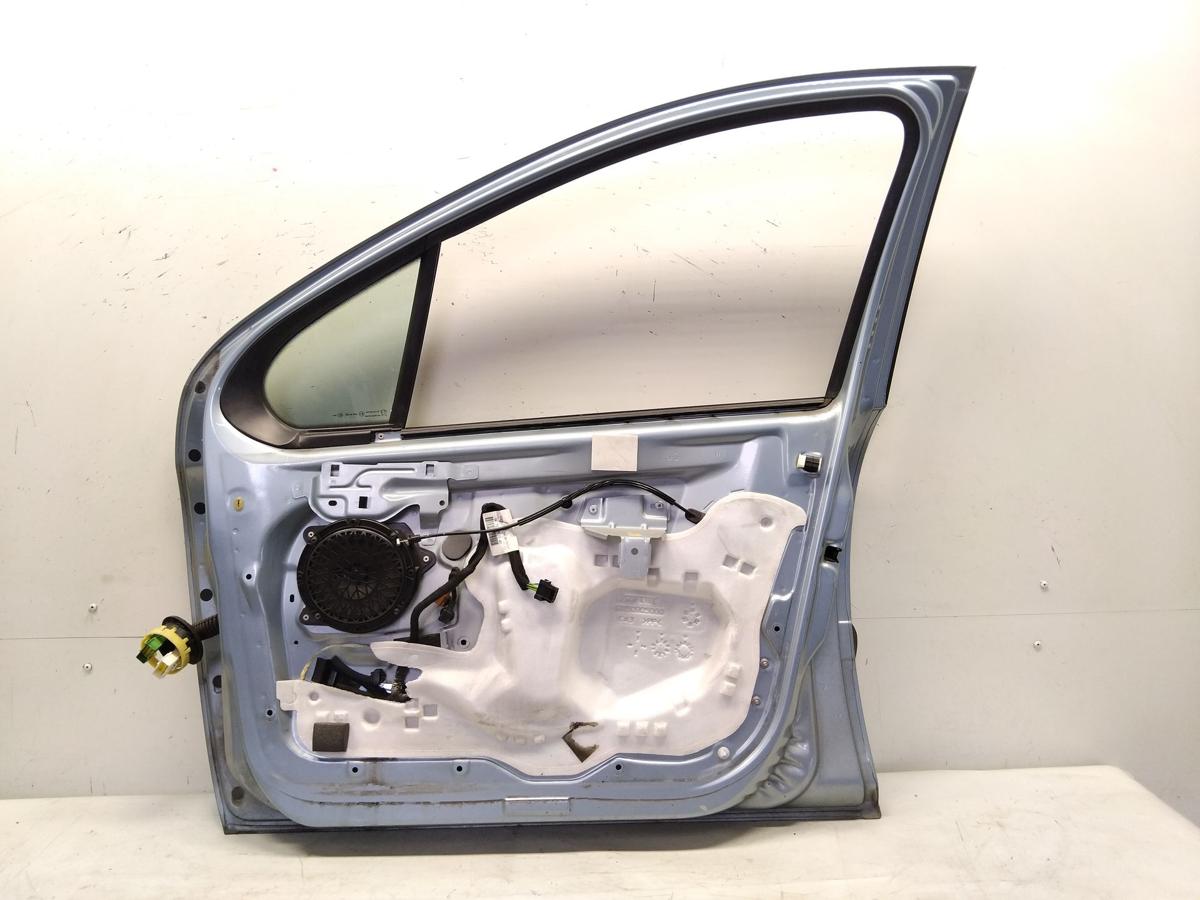 Peugeot 207 T&uuml;r vorn rechts Beifahrert&uuml;r 5-t&uuml;rig KGZ Inari Blau Metallic BJ2010