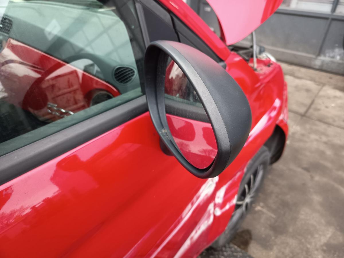 Fiat 500 original Aussenspiegel rechts elektrisch unlackiert schwarz Bj 2012