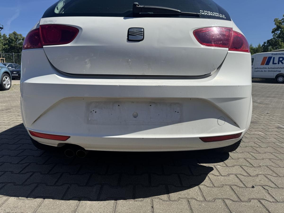 Seat Leon 1P original Sto&szlig;stange Stossf&auml;nger hinten LB9A Candyweiss Bj.2010