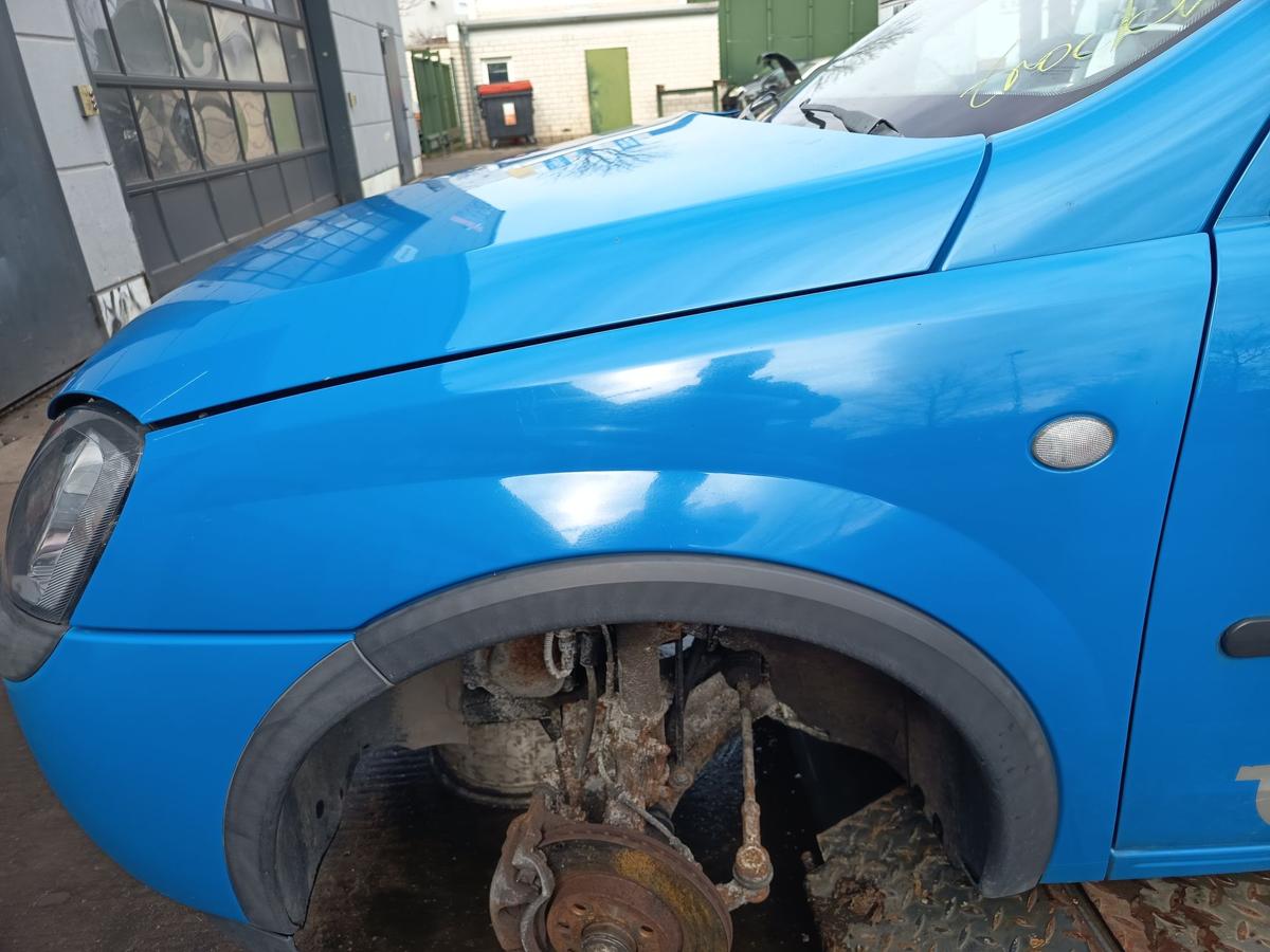 Opel Corsa C original Kotfl&uuml;gel links Seitenteil Z20A Arubablau Bj 2001