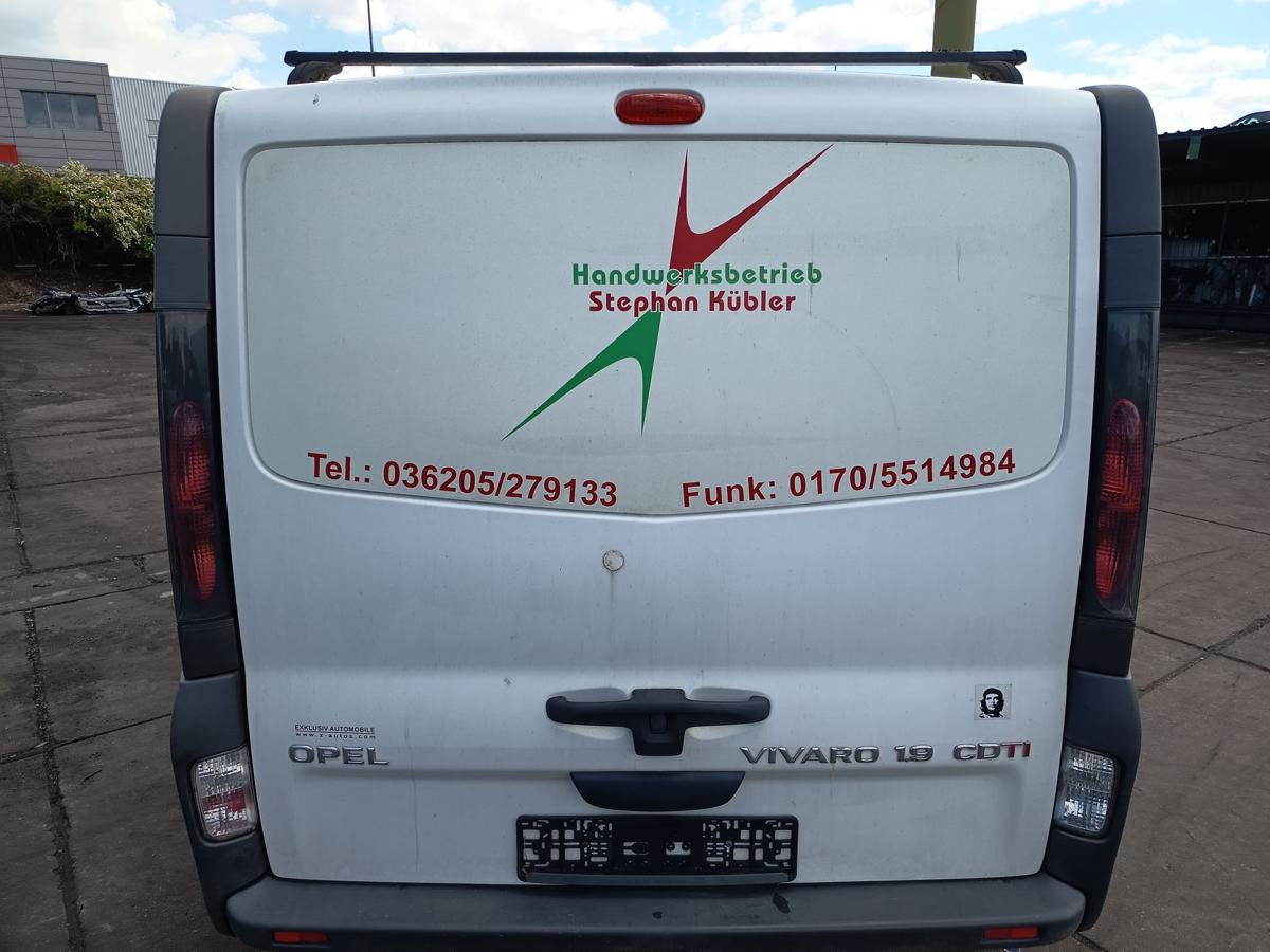 Opel Vivaro A original Heckklappe ohne Scheibe L474 Casablancawei&szlig; Bj 2005