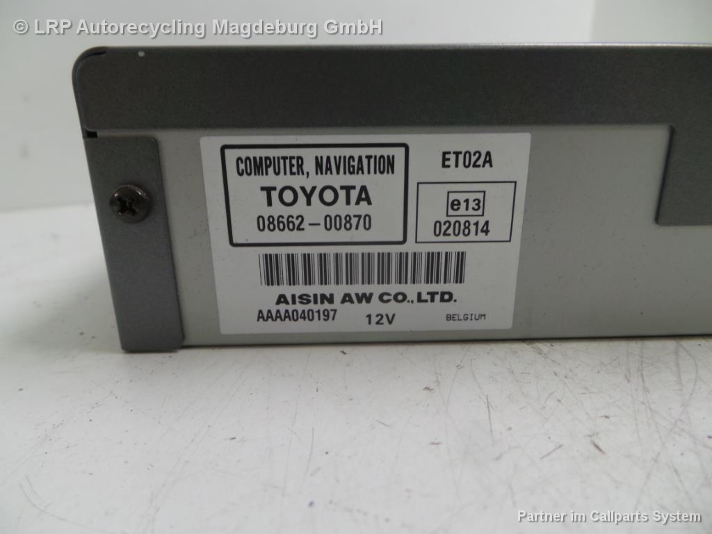 Toyota Corolla Verso Bj.04 Navigationsrechner Navi 08662-00870 AISIN