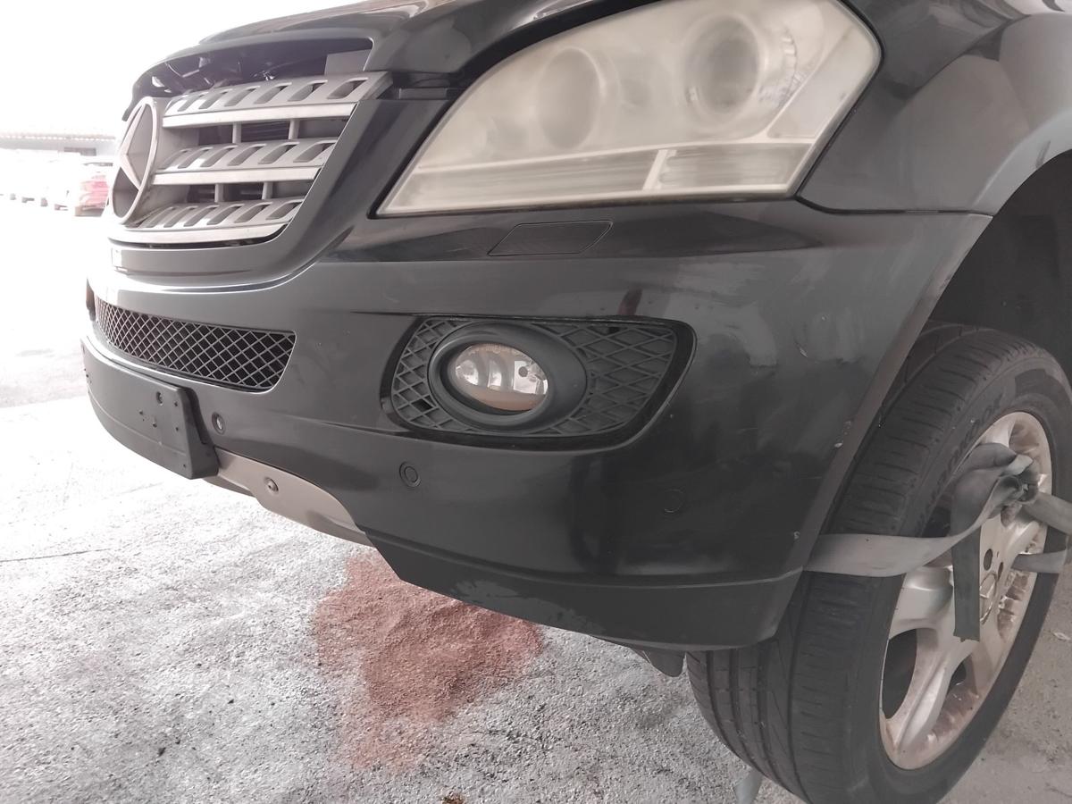 Mercedes ML164 original Stossfänger Stoßstange vorn SRA PDC BJ2006 197 obsidianschwarz