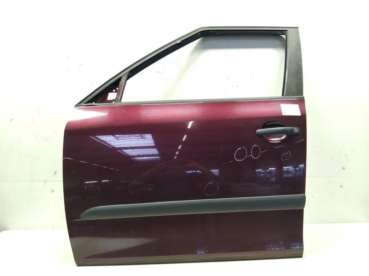 Skoda Fabia 2 5J Facelift T&uuml;r vorn links Fahrert&uuml;r violettmetallic 9893 Bj.2010