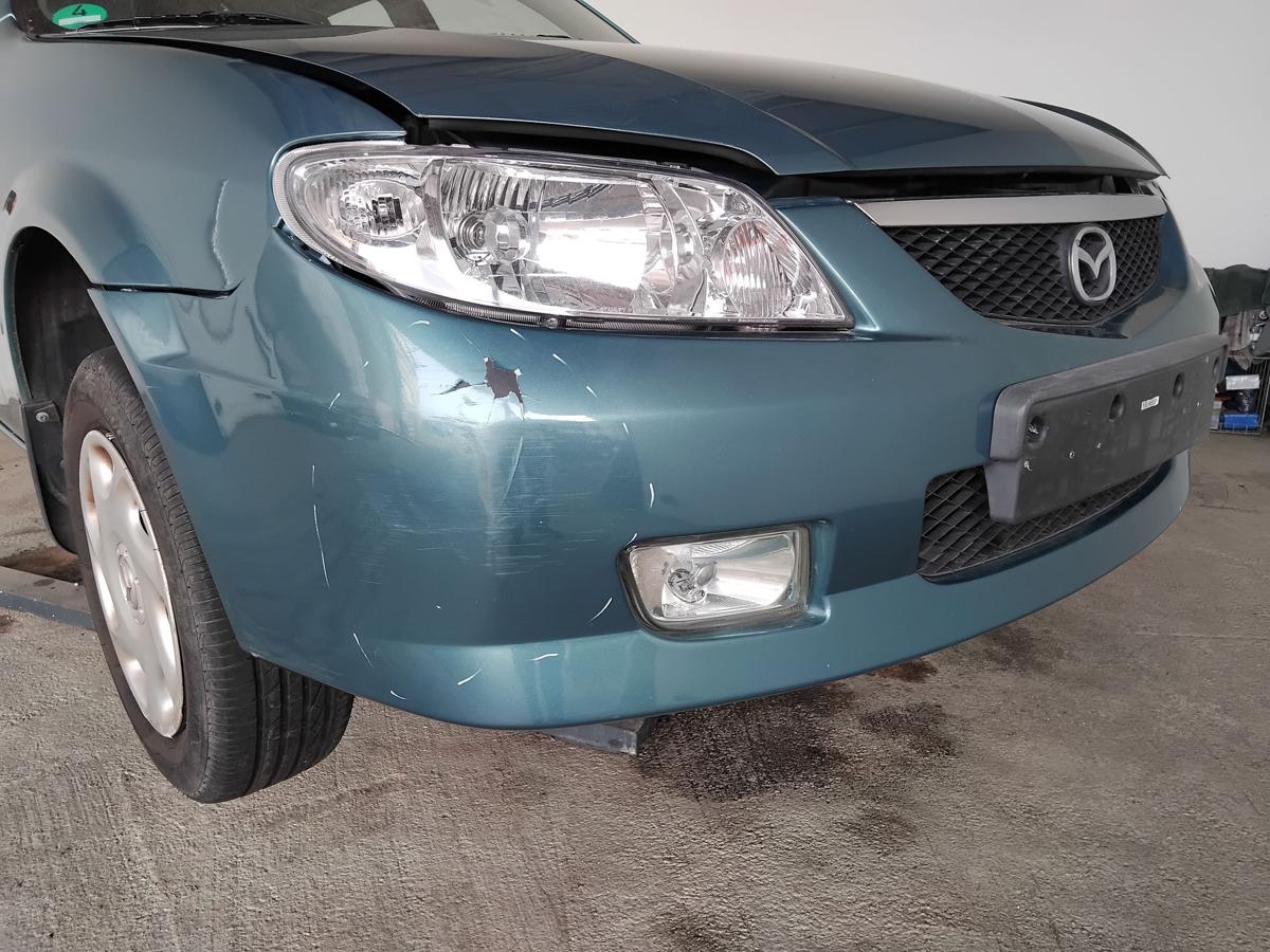 Mazda 323 F BJ orig Stossf&auml;nger Sto&szlig;stange vorn BJ2001 Facelift 23G orient green pearl