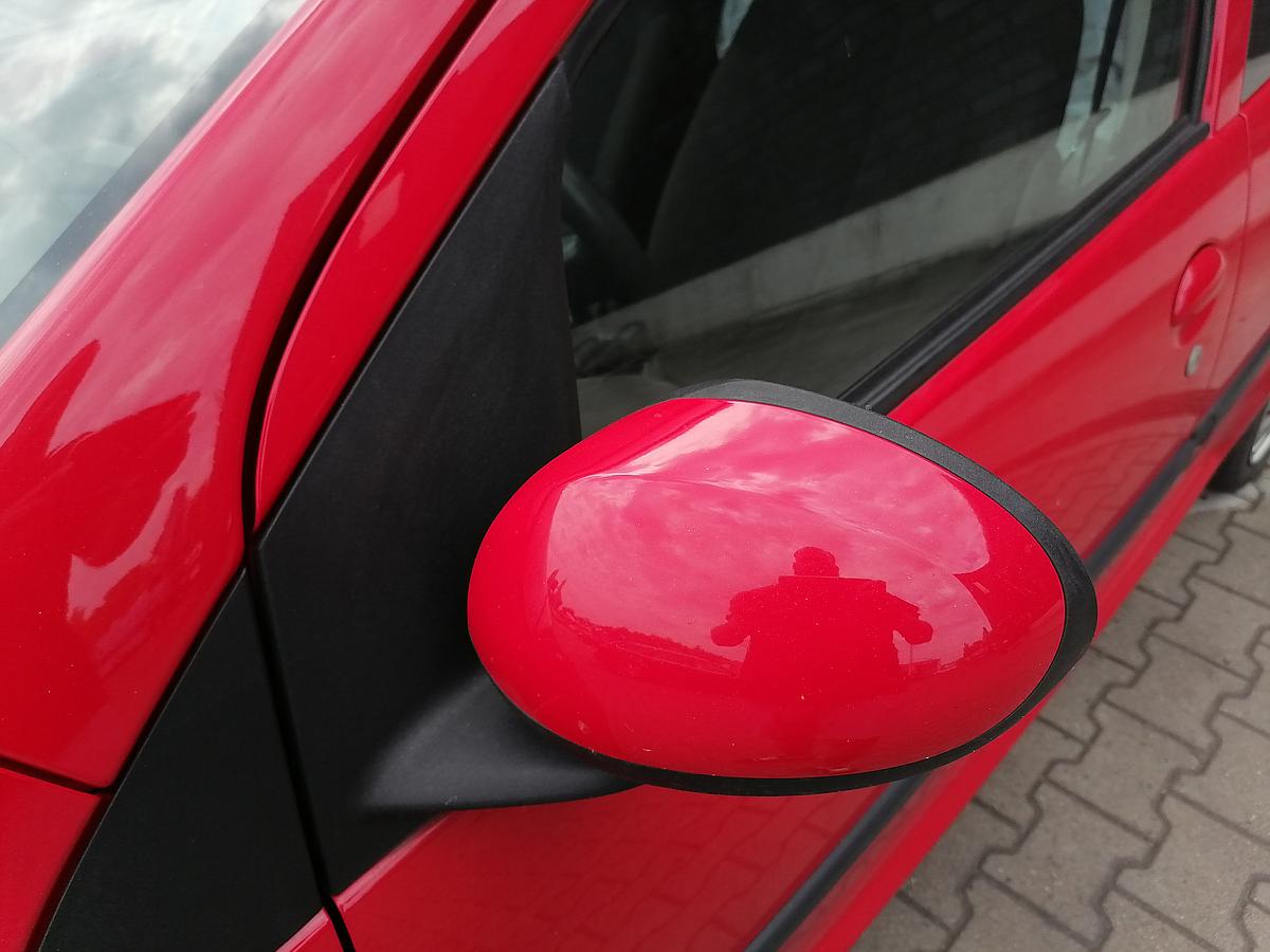 Citroen C1 Seitenspiegel R&uuml;ckspiegel Au&szlig;enspiegel links manuell KJH-Rot 5-T&uuml;rer BJ05-08
