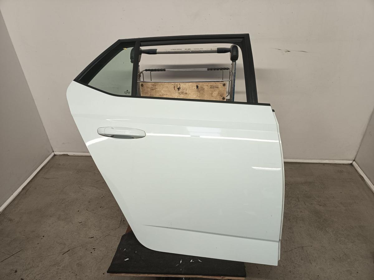 Skoda Fabia 3 III NJ Limo orig T&uuml;r hinten rechts LF9F Laser White 5t&uuml;rig BJ2014