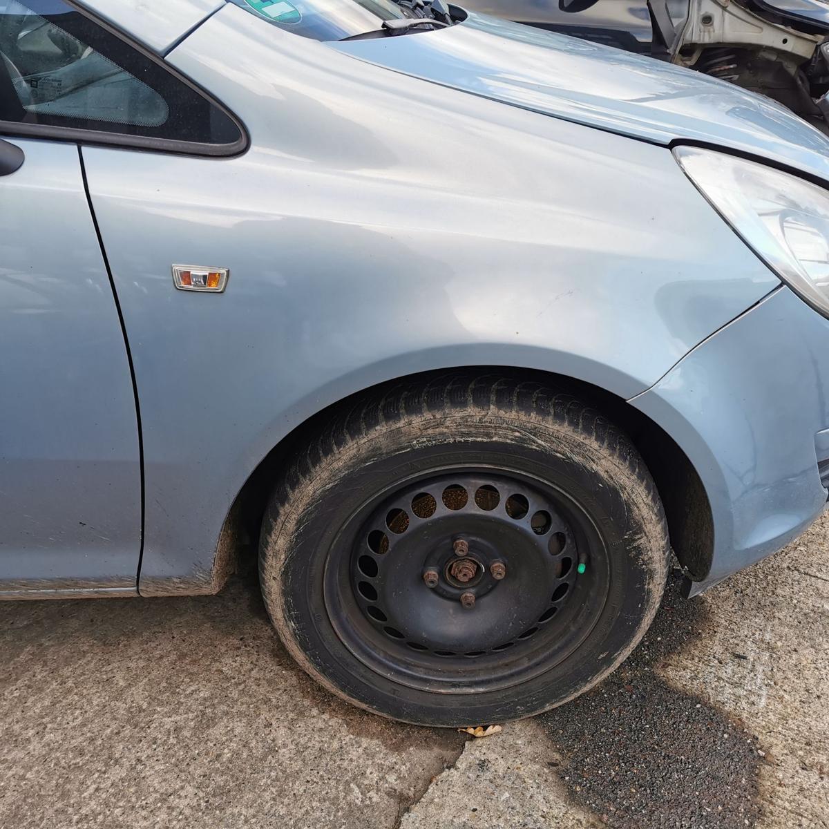 Opel Corsa D Kotflügel Fender Seitenwand vorn rechts Z21C Aeroblaumet