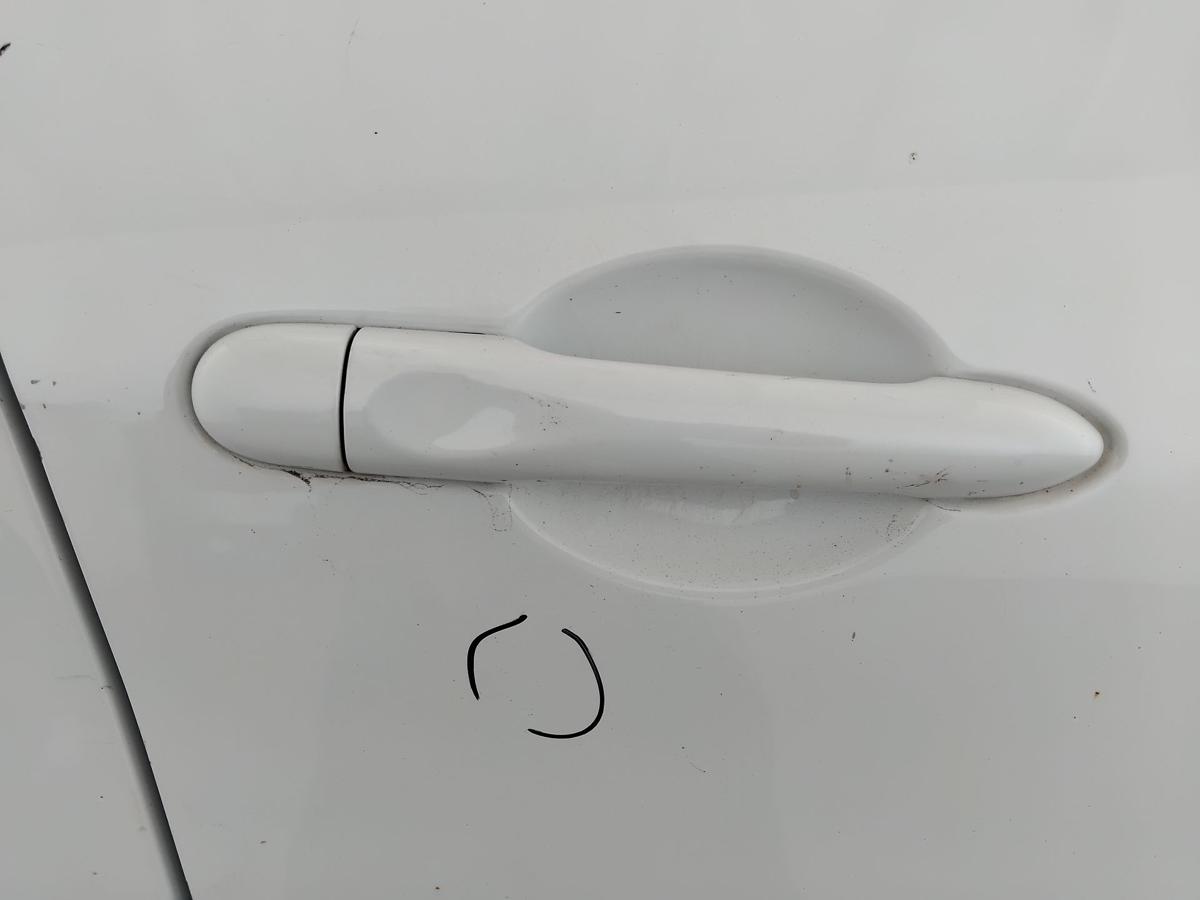 Renault Zoe T&uuml;r vorn rechts Beifahrert&uuml;r weiss DV369 Blanc Glacier BJ2016